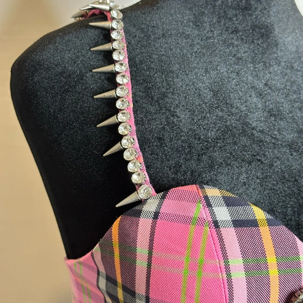 AREA Crystal Trim Bra Top - Picture 6 of 6